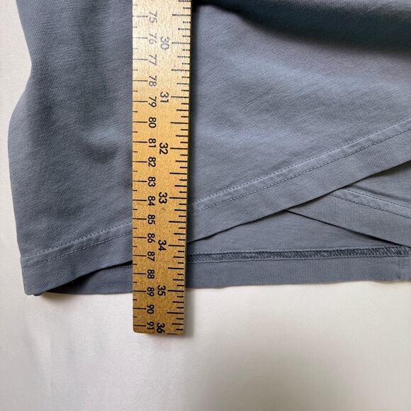 IRO Paris “Elona” Asymmetric Ruched Mini Dress Storm Blue NWT - Size Small - Picture 14 of 16